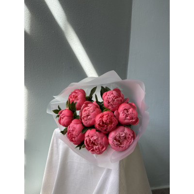 Bouquet of Coral Peonies